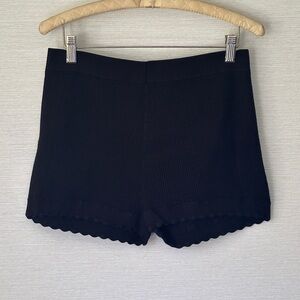 Anthropologie Maeve black knit shorts large